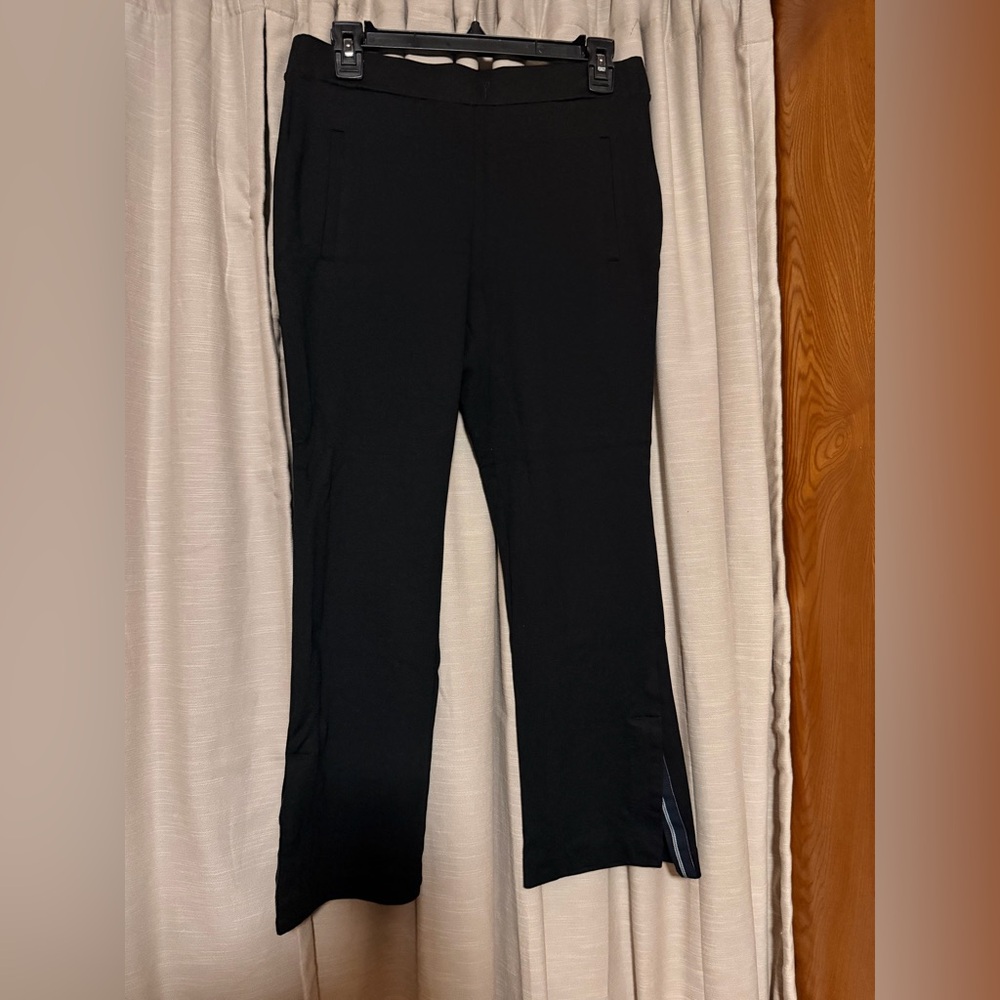 Black Straight-Leg Pants